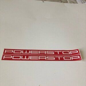 PowerStop Red Decal Stickers